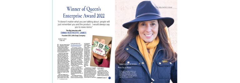 Emma Heathcote-James, Winner of Queen’s Enterprise Award
