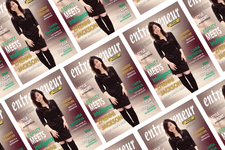 Zhenni Jackson Featured On Entrepreneur Prime Cover And Presented With Visionary Vanguard Award